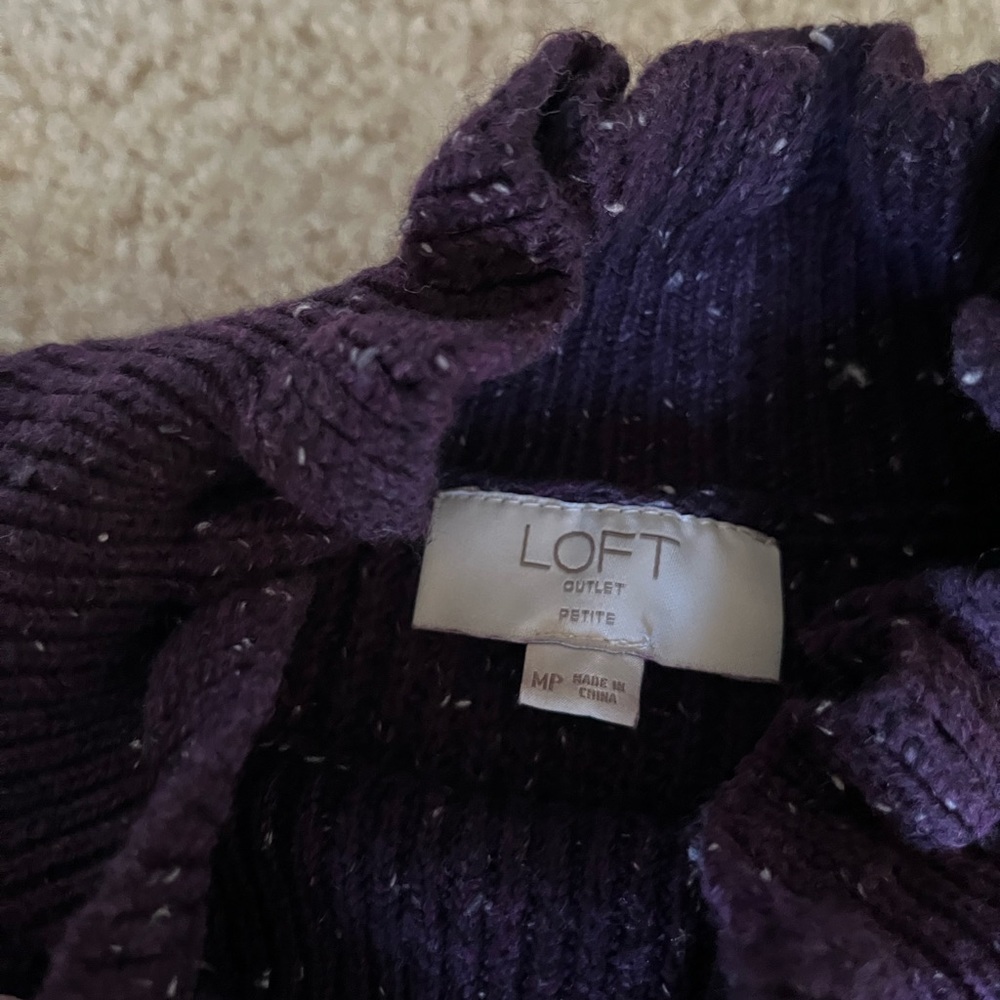 Loft Ruffle Neck Sweater - Picture 4 of 6
